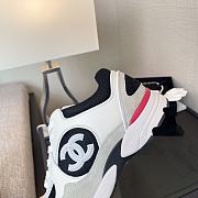 Chanel White Black Pink Sneaker - 4