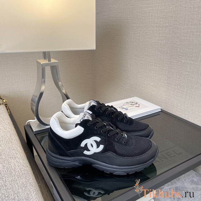 Chanel Black White Sneaker - 1