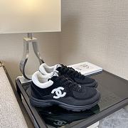 Chanel Black White Sneaker - 1