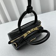 Miumiu Leather Bag With Handle Black 18x11.5x8cm - 3