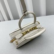 Miumiu Leather Bag With Handle White 18x11.5x8cm - 5