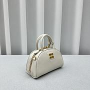 Miumiu Leather Bag With Handle White 18x11.5x8cm - 4