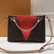 Louis Vuitton LV Monogram V tote MM Red 36x27x16cm - 3