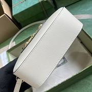 Gucci Horsebit 1955 Small Shoulder Bag White 20x13x6cm - 5