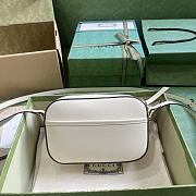 Gucci Horsebit 1955 Small Shoulder Bag White 20x13x6cm - 4