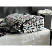 Chanel Double Flap Tweed Shoulder Bag Multi Color 25cm - 5