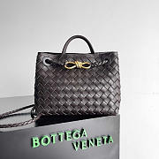 Bottega Veneta Small Andiamo Tote Bag Dark Brown 25x20x10cm - 1