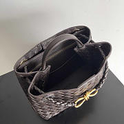 Bottega Veneta Small Andiamo Tote Bag Dark Brown 25x20x10cm - 6