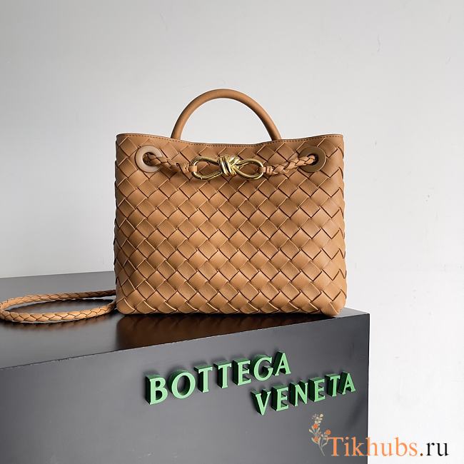 Bottega Veneta Small Andiamo Brown 25x22x10.5cm - 1