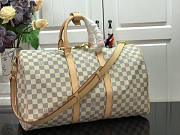 Louis Vuitton LV Keepall 45 Damier White 45x27x20cm - 3