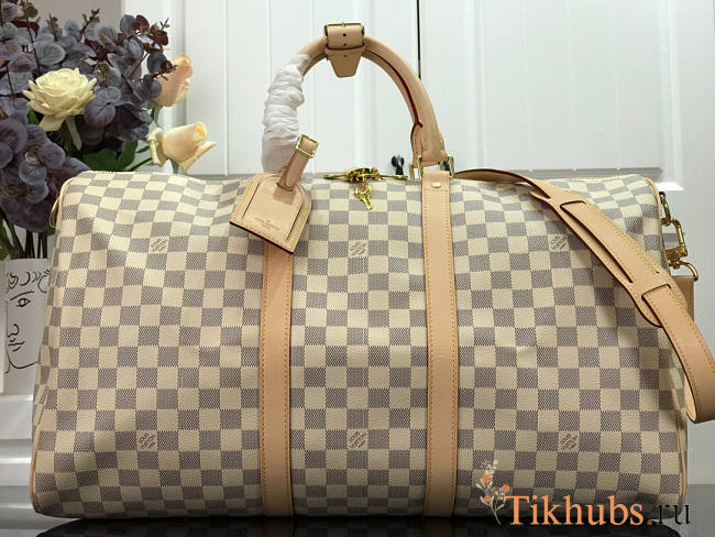 Louis Vuitton LV Keepall 50 Damier White 50x29x23cm - 1