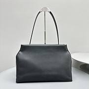 The Row Sienna Leather Shoulder Bag Black 36x14x24cm - 3