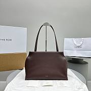 The Row Sienna Leather Shoulder Bag Wine 36x14x24cm - 1