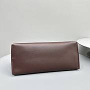 The Row Sienna Leather Shoulder Bag Wine 36x14x24cm - 6
