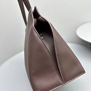 The Row Sienna Leather Shoulder Bag Wine 36x14x24cm - 3