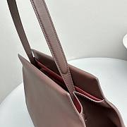 The Row Sienna Leather Shoulder Bag Wine 36x14x24cm - 2