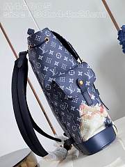 Louis Vuitton LV Backpack Christopher Bag Blue 38x44x20cm - 4