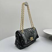 Balenciaga Monaco Small Chain Bag Black Gold Hardware 27.9x18x9.9cm - 6