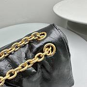 Balenciaga Monaco Small Chain Bag Black Gold Hardware 27.9x18x9.9cm - 2