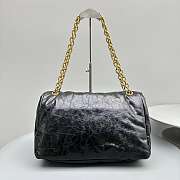 Balenciaga Monaco Medium Chain Bag Black Gold Hardware 32.5x22x9.9cm - 5