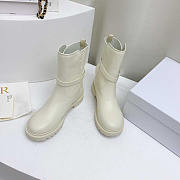 Dior Empreinte Ankle Boot White Calfskin and Rubber - 4