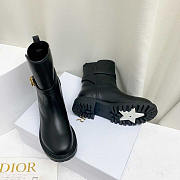 Dior Empreinte Ankle Boot Black Calfskin and Rubber - 4
