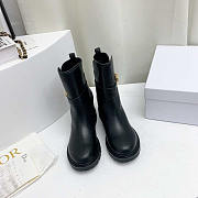 Dior Empreinte Ankle Boot Black Calfskin and Rubber - 3