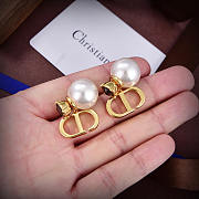 Dior Christian Ostume Formal Style Bridal Earrings Gold - 4