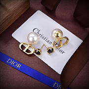 Dior Christian Ostume Formal Style Bridal Earrings Gold - 3