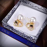 Dior Christian Ostume Formal Style Bridal Earrings Gold - 2