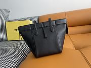 Fendi Origami Mini Black FF Bag 15x15x18.5cm - 3