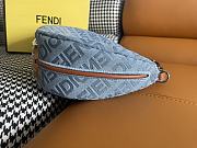 Fendi Fendigraphy Small Light Blue Denim Bag 29x24.5x10cm - 2