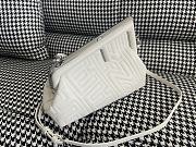 Fendi Marc Jacobs First Midi Quilted Leather Bag White 26x9x18cm - 2