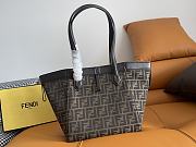 Fendi Origami Medium Brown Fabric Bag 27x27x16.5cm - 4