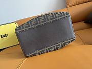 Fendi Origami Medium Brown Fabric Bag 27x27x16.5cm - 3