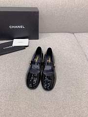 Chanel Mary Janes Patent Calfskin Black  - 5
