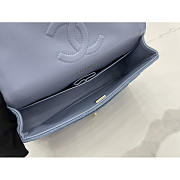 Chanel Classic Flap Bag Blue Denim 25cm - 6