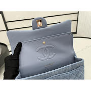 Chanel Classic Flap Bag Blue Denim 25cm - 3