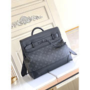 Louis Vuitton Steamer Bag Monogram Eclipse Canvas PM 38x39x15cm - 1