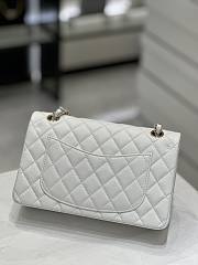 Chanel Flap Bag White Caviar Light Gold Hardware 23cm - 5