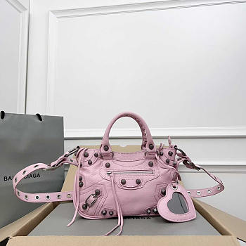 Balenciaga Neo Cagole XS Handbag in Light Pink 26x18x13cm