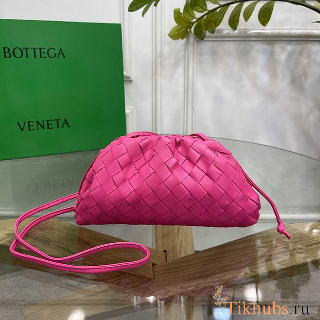 Bottega Veneta Pouch Clutch Mini Pink 22x12x7cm - 1