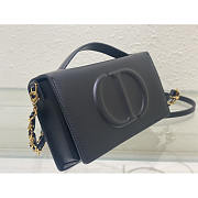 Dior CD Signature Mini Chain Bag Cow Leather Black 21 x 11 x 5 cm - 5