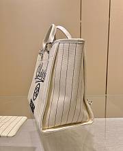 Chanel 23P Shopping Tote Deauville White Ecru 30x50x22cm - 4