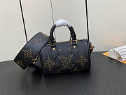 Louis Vuitton LV Nano Speedy Black Monogram 16 x 10 x 7.5 cm - 1