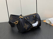 Louis Vuitton LV Nano Speedy Black Monogram 16 x 10 x 7.5 cm - 6