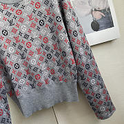 Louis Vuitton LV Multicolor Monogram Jacquard Pullover Gris - 3