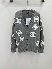 Chanel Grey Cardigan - 1