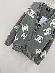 Chanel Grey Cardigan - 2