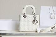 Dior Small Lady White Silver 20cm - 1